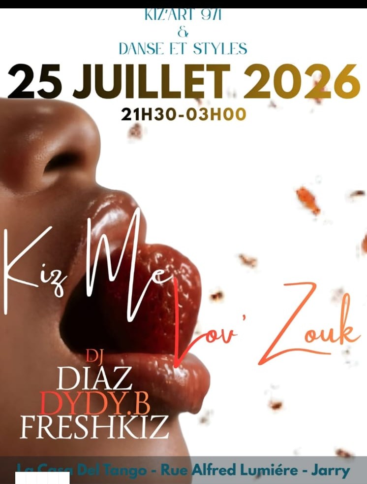 Affiche Kiz Me Lov' Zouk 3