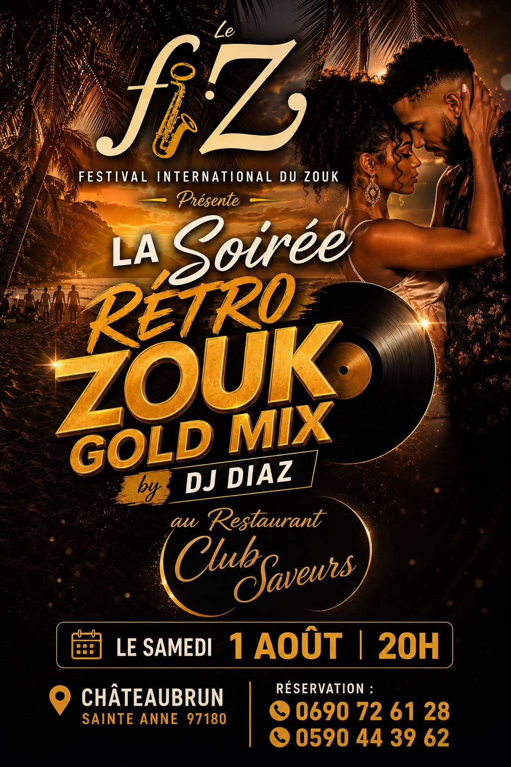 Soirée Rétro Zouk Gold Mix